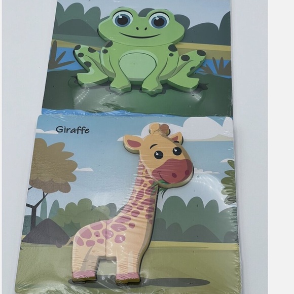 New Wooden Animal Puzzles 6 Count - Picture 5 of 6